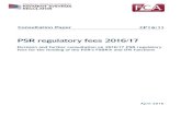 CP16/11: PSR regulatory fees 2016/17 - FCA .FCA & PSR April 2016 3 PSR regulatory fees 2016/17 CP16/11