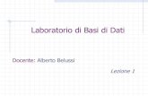 Laboratorio di Basi di Dati - di.univr.it .della base di dati, o utente finale) e le basi di dati