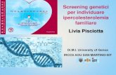 Screening genetici per individuare ipercolesterolemia ... SOLO CUORE...  Screening genetici per individuare