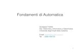 Giuseppe Fedele Dip. Elettronica, Informatica e ... Fondamenti di Automatica Giuseppe Fedele Dip