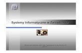 Systemy Informatyczne w Zarz…dzaniu - riad.pk.edu. mareks/ , systemy wspomagania