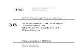 OPP Working Paper Series - apps.fcc.gov .OPP Working Paper Series A Proposal for a Rapid ... OPP