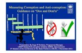 Measuring Corruption and Anti-corruption: Guidance on â€œDos ... Measuring Corruption and Anti-corruption: