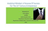 Analytical Mindset: A Panacea Of Success For The 21st ... Mindset- A...  Analytical Mindset: A Panacea