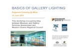 BASICS OF GALLERY LIGHTING - Museums and Galleries workshop ppt.pdf  BASICS OF GALLERY LIGHTING Dogwood