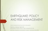 EARTHEQUAKE: POLICY AND RISK MANAGEMENT .rangkaian stesen-stesen seismologi strong motions sedia