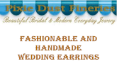Fashionable and handmade wedding earrings