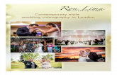 Contemporary style wedding videography in London