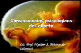 Causas y consecuencias psicol³gicas del aborto