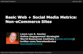 Basic Web + Social Media Metrics: Non eCommerce Sites