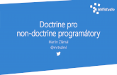 Doctrine pro non-doctrine programtory