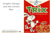 Graphic design cereal box for VA Comp