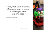 SaaS, B2B and Product Management: Unique Challenges and Experiences - Goran Begic (ProductCamp Boston 2015)