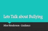 Lets talk about bullying