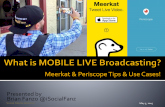 What is Mobile Live Broadcasting? #Meerkat #Periscope Use Cases!