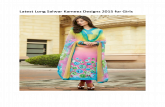 Latest Long Salwar Kameez Designs 2015 for Girls