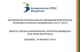 Koordinasi perencanaan program percepatan penanggulangan kemiskinan 2015 2019 - bappenas
