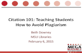 Citation 101: Teaching Students to Avoid Plagiarism