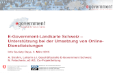 SeGF 2015 | E-Government-Landkarte Schweiz â€“ Unterst¼tzung bei der Umsetzung von Online-Dienstleistungen