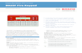 B925F Fire Keypad - Bosch Security .Intrusion Alarm Systems | B925F Fire Keypad B925F Fire Keypad