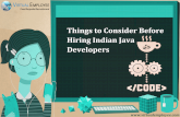 Things to Consider Before Hiring Indian Java Developers