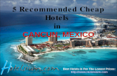Cancun - 5 Recommended Cheap Hotels in Cancun