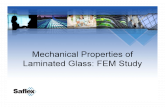 Mechanical Properties of Laminated Glass - SUN- .â€œMechanical properties of laminated glass, FEM