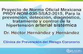 Proyecto de Norma Oficial Mexicana PROY-NOM-030-SSA2 .Proyecto de Norma Oficial Mexicana PROY-NOM-030-SSA2-2015,