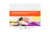 Handreichung: Empfehlungen zur Kooperation von .Empfehlungen zur Kooperation von Schule und Hort