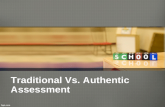 authentic assessment vs traditional assessment