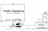 Public Speaking Tips from a Beginner