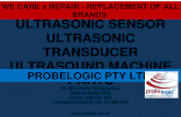 Ultrasonic sensor, ultrasonic transducer, ultrasound machine parts