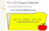 PHL 320 UOP Courses /TutorialRank