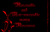 Renewable and non renewable energy resources