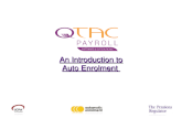 Introduction to Auto Enrolment