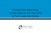 Convert Your Leads Faster - April Webinar