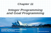 Chap 11 Integer Goal Nonlinear Programming