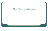 Bar terminologies