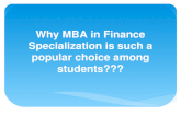 why Mba finance???