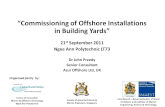 110921 commissioning of offshore installations