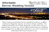 Affordable Denver Wedding Venues