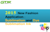 2015 New Fashion Application -Sublimation And Dye Sublimation Ink