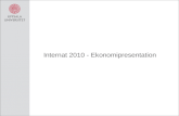 Internat 2010 - Ekonomipresentation