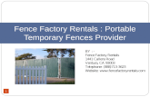 Fence Factory Rentals : Portable Temporary Fences Provider