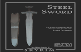 Skyrim Steel Sword Papercraft