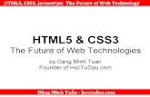 HTML5 CSS3 Javascript the Future of Web Technology