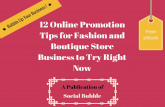 12 online promotion tips for fashion and boutique store business to try right now