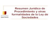 ENJ-400 Resumen jur­dico de procedimiento y otras formalidades de la ley de sociedades
