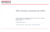 CPC Classic Lessons for CPC+ - .CPC Classic Lessons for CPC+ ... ROI of CPC at the employer level
