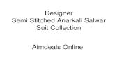Designer Semi Stitched Anarkali Salwar Suit Collection